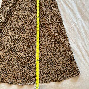 Nasty Gal Polyester Leopard Print Midi Skirt
